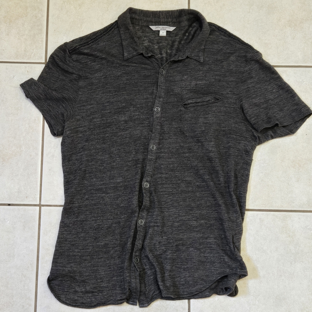 John Varvatos Collection Artisan Linen Button Up Shirt